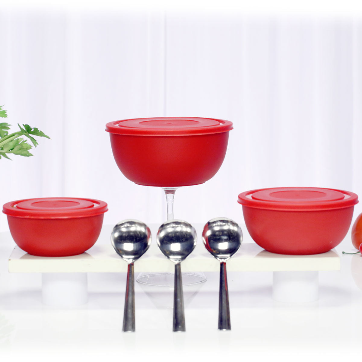 Microwaveable Serve & Store Bowl Set - Set of 3