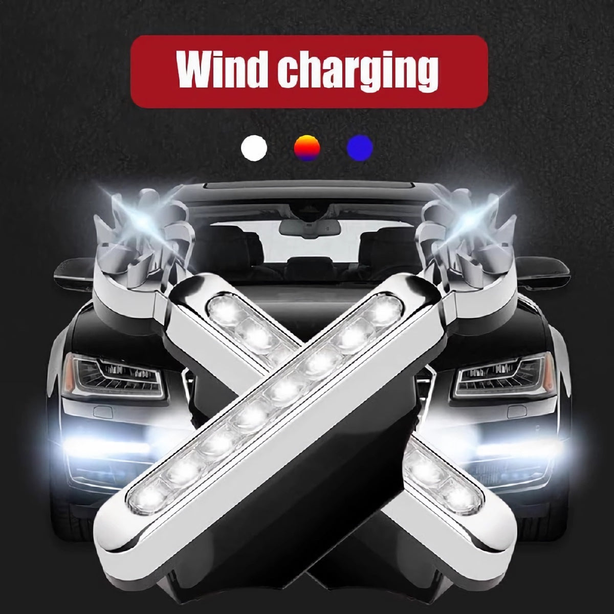 LED Wind-Powered Lights for Vehicles (CWL)