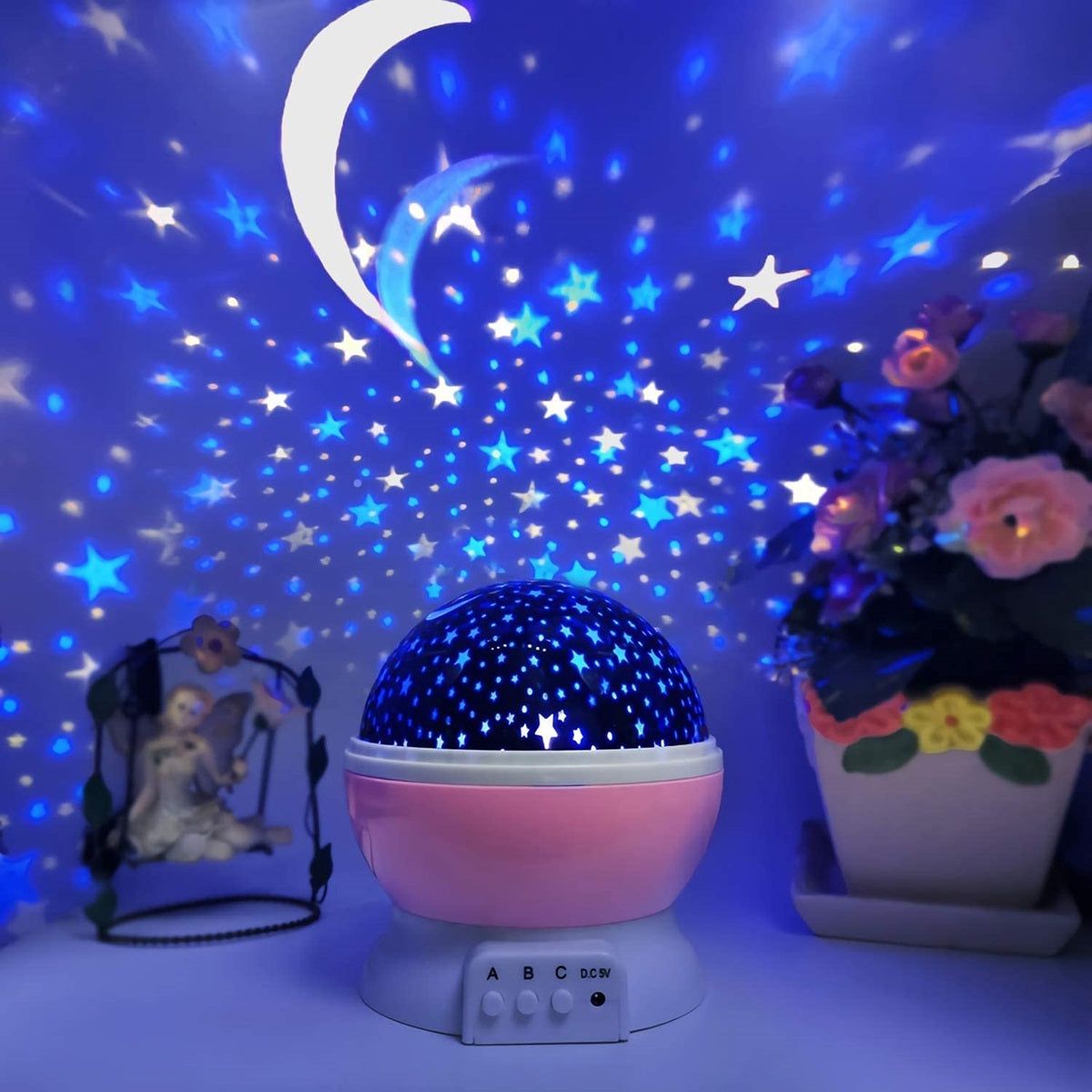 Rotating Projection Star Lamp