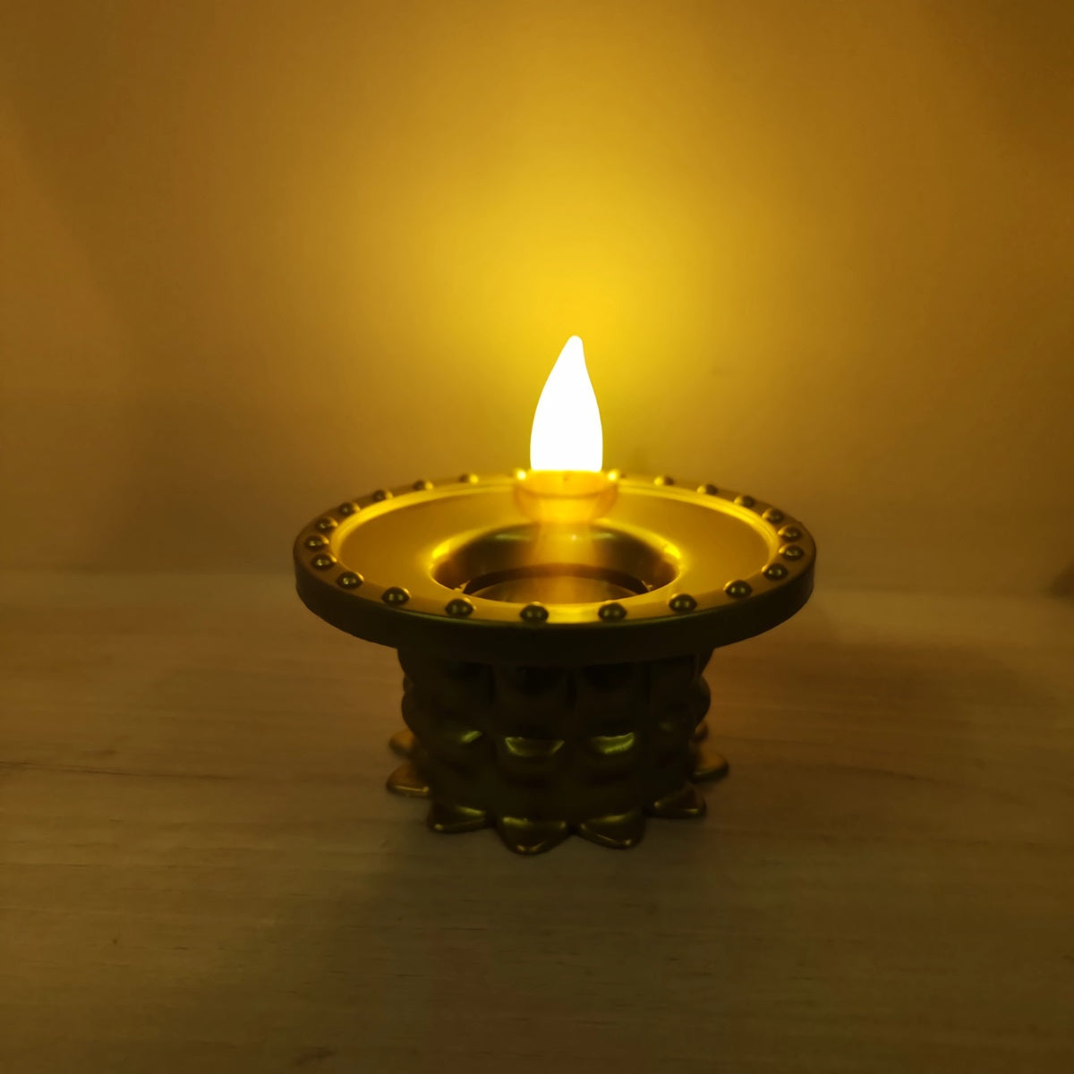 Golden Water Sensor Diya - Pack of 6