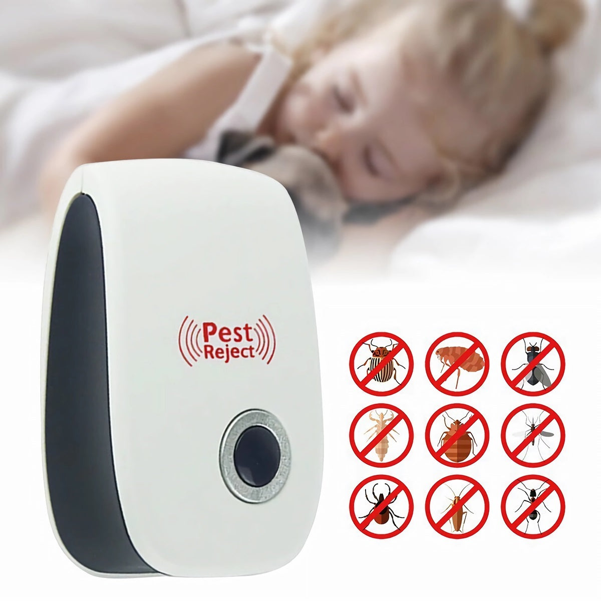 Ultrasonic Pest Repeller - Buy 1 Get 1 Free