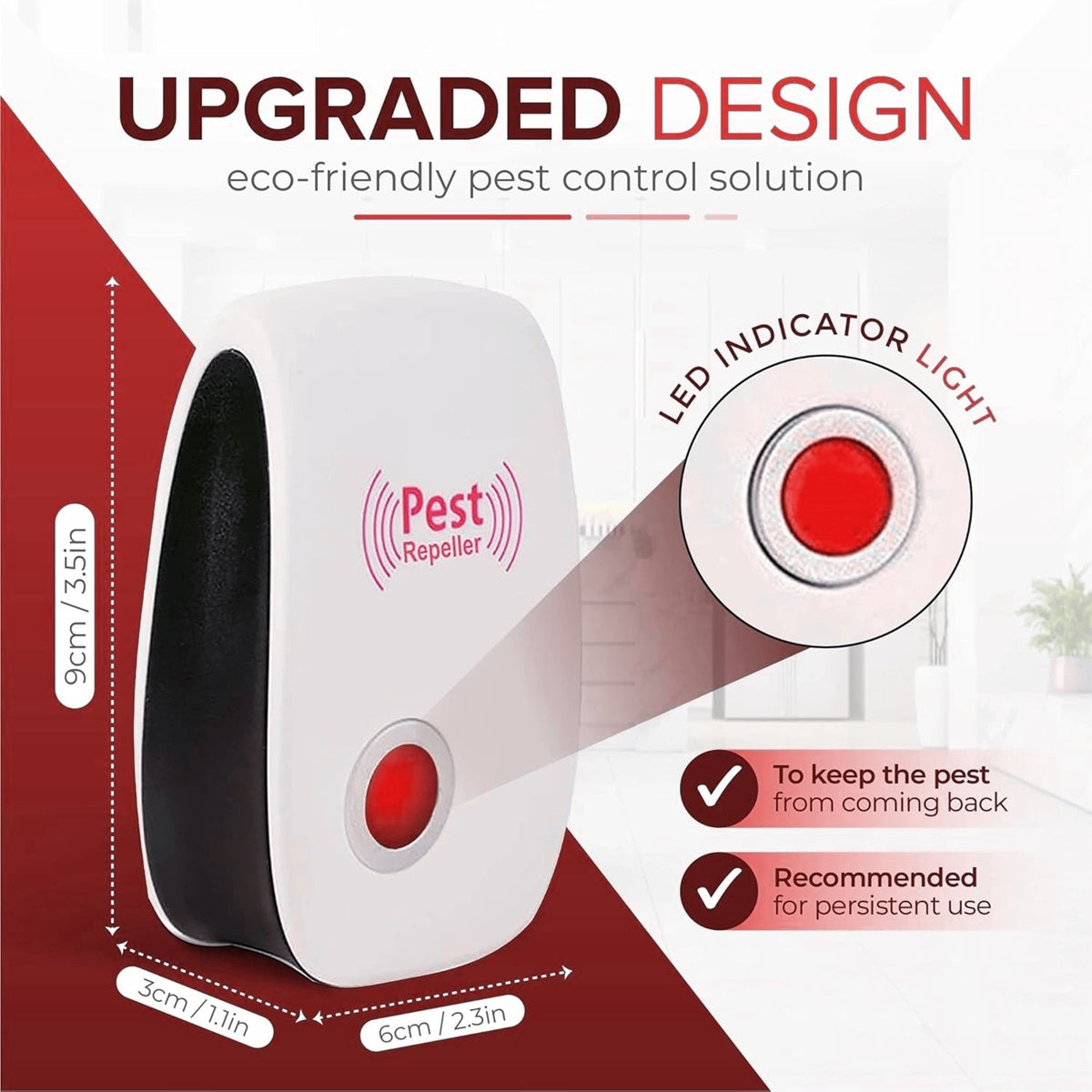 Ultrasonic Pest Repeller - Buy 1 Get 1 Free